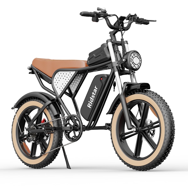 Ridstar Q20 Luxe Elcykel - 48V 20Ah Batteri - Retro stil