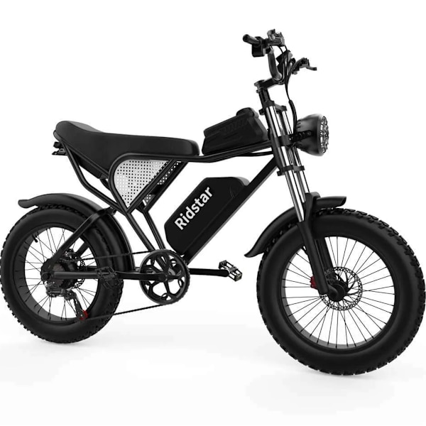 Ridstar Q20 Elcykel - 48V 20AH - Max 50KM/H - 20\" - Svart