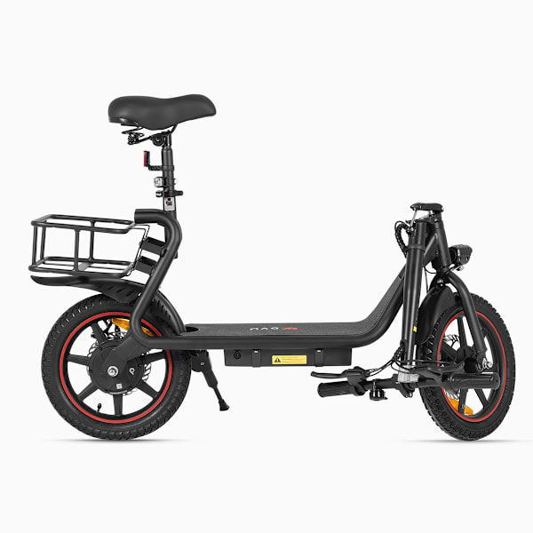 DYU C4 14 tum hopfällbar elscooter, 250W 36V 10Ah, med korg