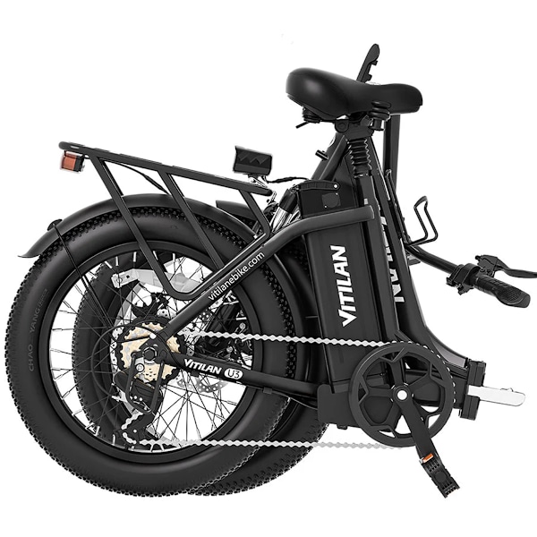 Vitilan U3 Vikbar Elcykel - 750W 48V 13AH - Stegen Genom - svart