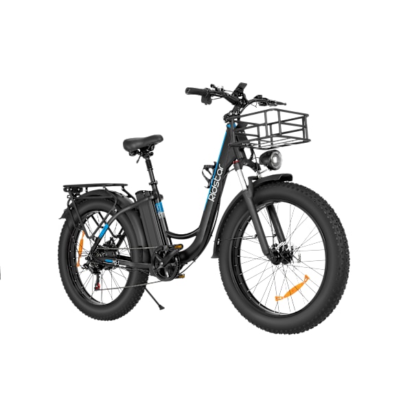 Ridstar MN-26 - Urban Elcykel - 48V 20Ah - Avtagbart Batteri - Svart