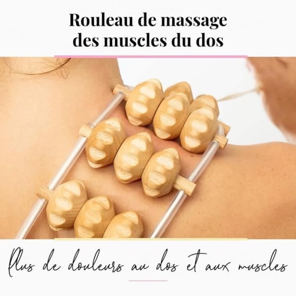 tuuli massageapparat för ryggmuskler Massage rullanordning Trärep Maderoterapi Lymfdränage