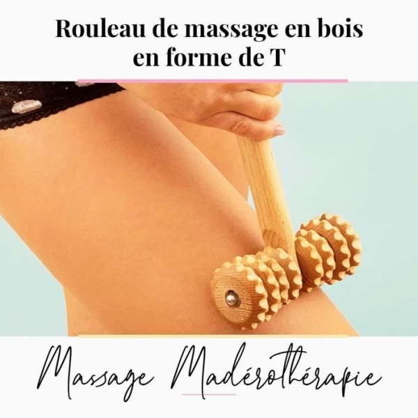 tuuli Anti Cellulite Massager Roller Lår Massage Device Maderotherapy Wood Lymfdränage - 5