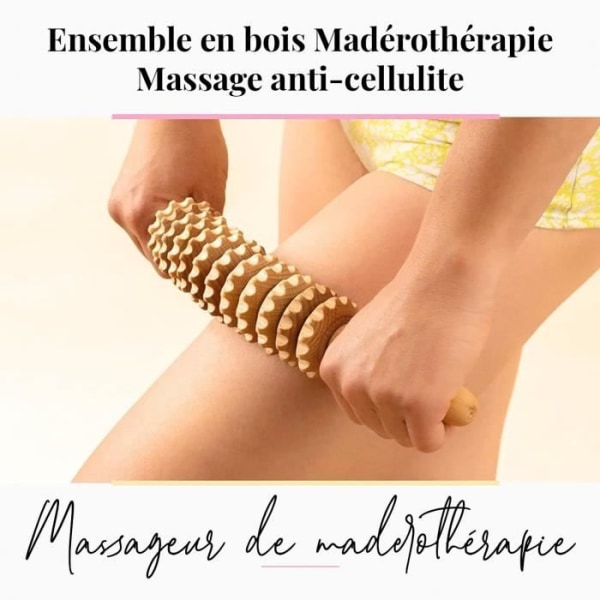 tuuli Trämassagekit Maderoterapi Anticellulitmassagerullemassagekopp