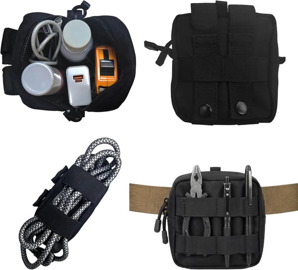2-pack Mini Taktisk Molle Kompakt Ammunitionsficka