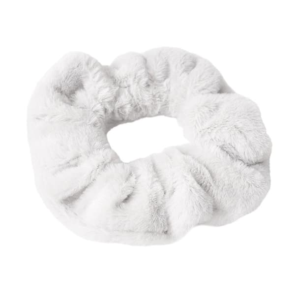 Hårscrunchie i Fuskpäls - Vit Vit