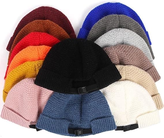 Herr Brimless Hattar Docker Mössa Skull Caps Unisex Vinter