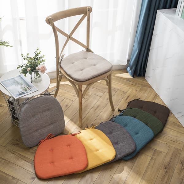 Orange halkfri sittdyna, trädgårdsstolsdyna