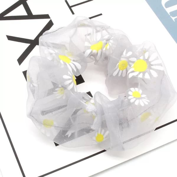Hår Scrunchie Elastiskt Hårband Gummiband Hårband Organza Da