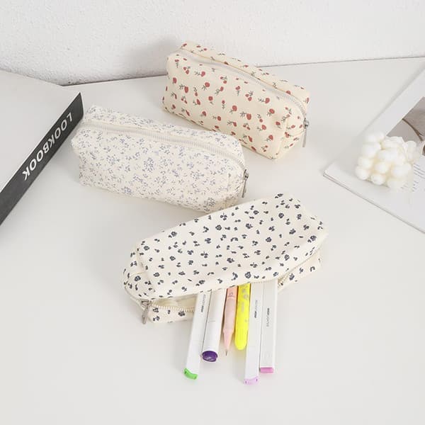Pencil Case with Bows, Practical Pencil Pouch