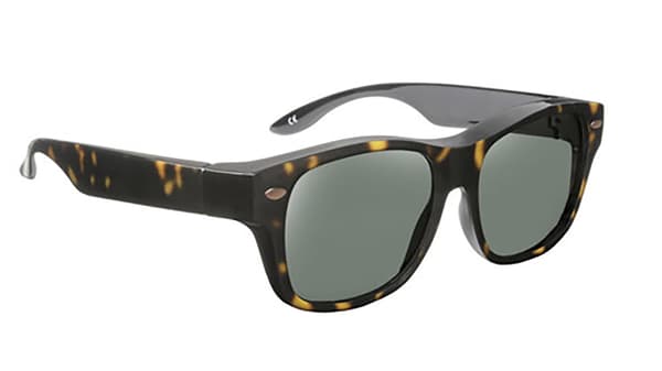 Solar Shield Dioptics Unisex Way-Shape Tortoise Mode Solglasögon Brun tort