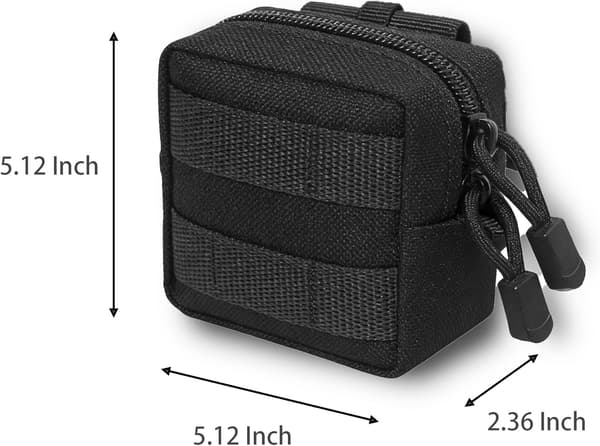 2-pack Mini Taktisk Molle Kompakt Ammunitionsficka