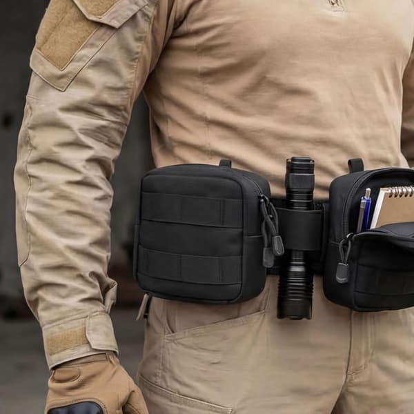 2-pack Mini Taktisk Molle Kompakt Ammunitionsficka