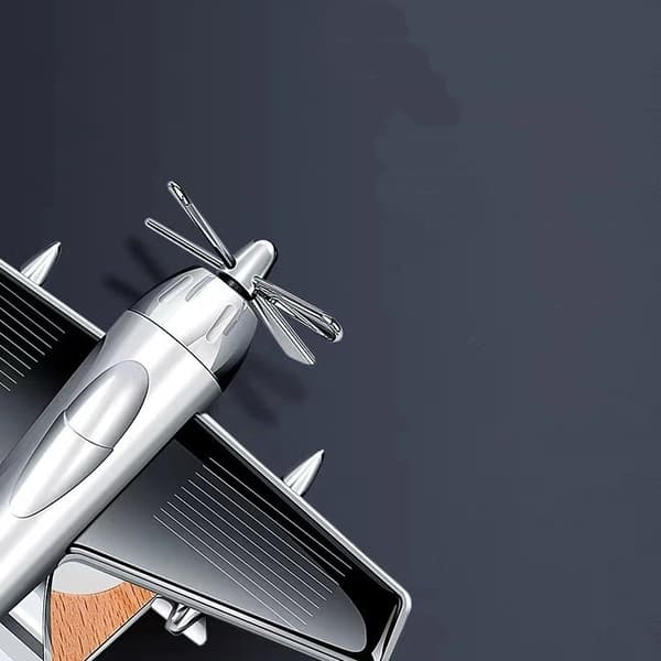Bil solcellsflygplan aromaterapi mittkonsol tillbehör bilparfym bilinteriör solid dekoration doft långvarig doft Silver body