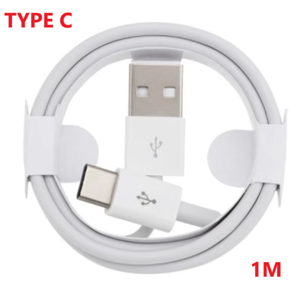 USB A TILL TYP C-KABEL 5V 1A LADDNINGS- OCH DATAKABEL LÅNG SLADD 1M