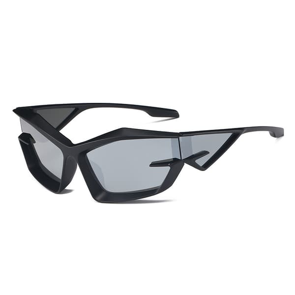 Cat-eye solglasögon, snygg och exklusiv design C3砂橙框白水银片