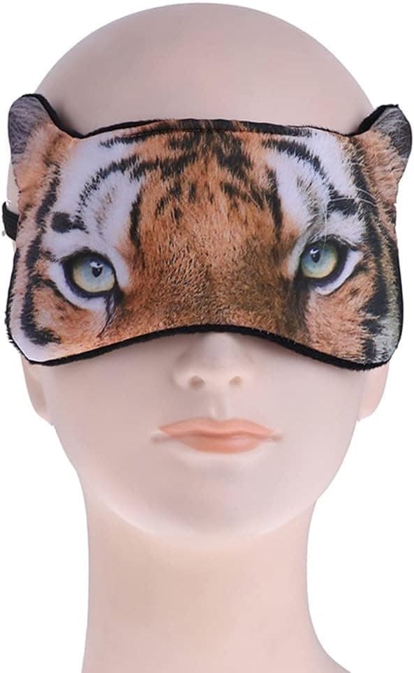 Tiger Sovmask Bomull 3D Sovmask Ögonmask för Flickor Barn