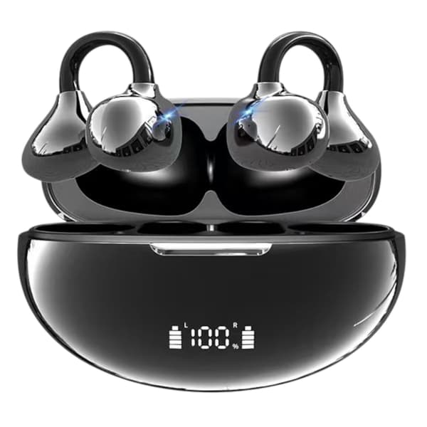 Trådlösa Clip On Hörlurar Bluetooth 5.3 Öppna Hörlurar För Android & iPhone black