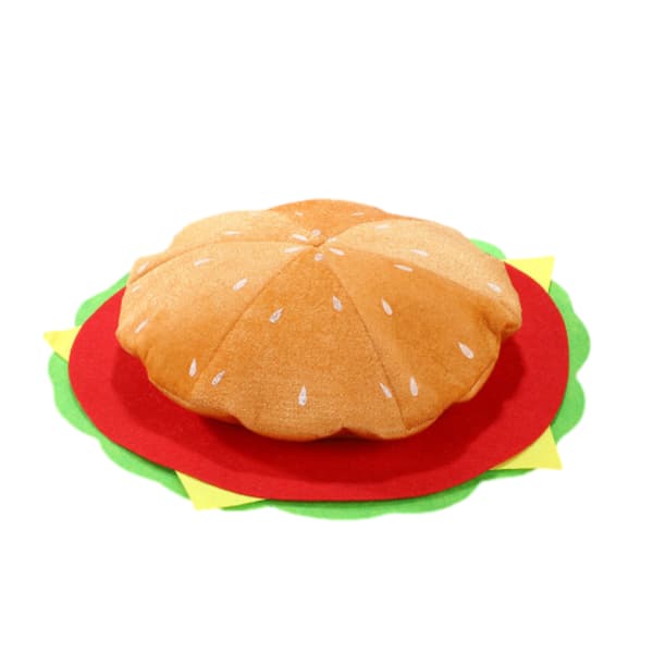 35*35cm Gul Hamburger - Formad Nyhetshatt