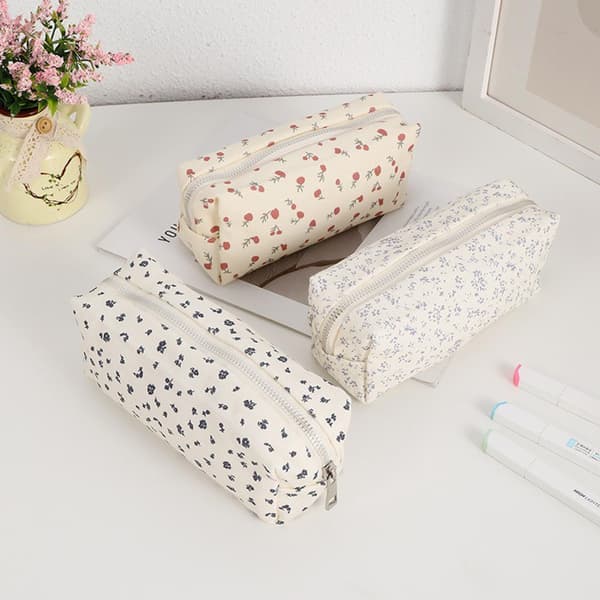 Pencil Case with Bows, Practical Pencil Pouch