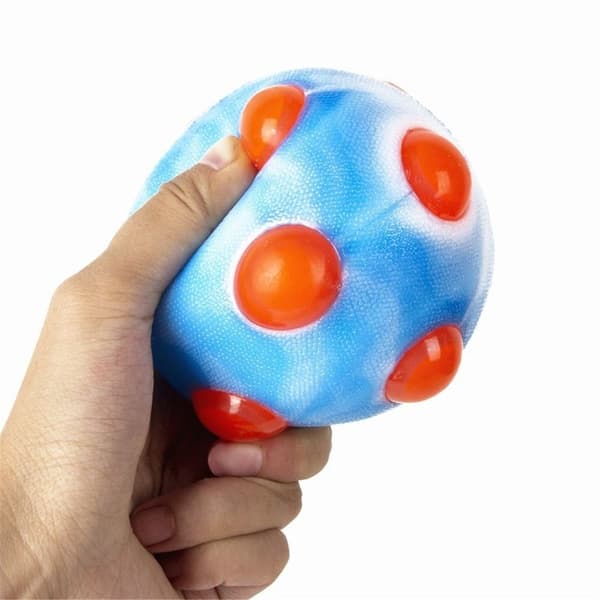 2 st Husdjur Hund Lysande Studsboll Bitresistent Boll Blinkande Elastisk white