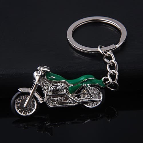 3D Färgglad Motorcykel Solid Nyckelring Metallhänge Present Metallpresent Red