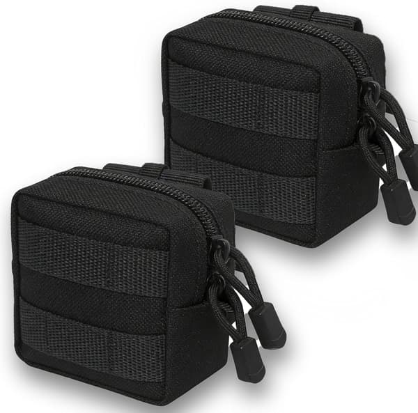 2-pack Mini Taktisk Molle Kompakt Ammunitionsficka