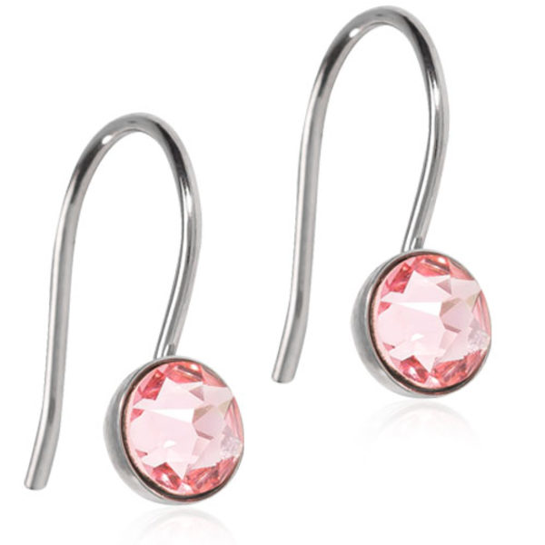 Blomdahl Örhängen NT PENDANT BEZEL 5 MM, LIGHT ROSE