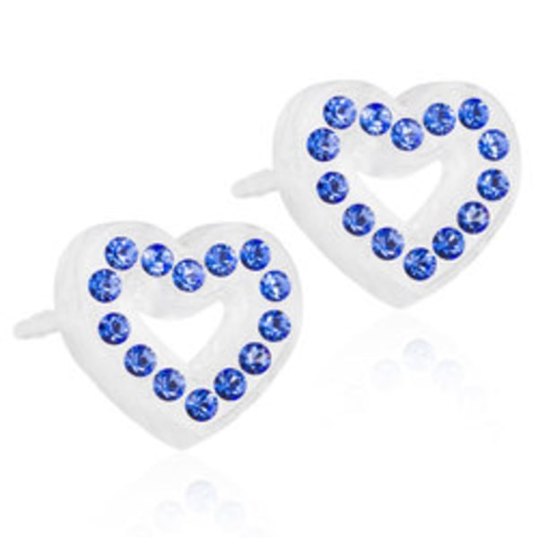 Blomdahl Örhängen MP Heart 10mm Sapphire