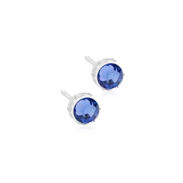 Blomdahl Örhänge MP BEZEL BLUE VIOLET 6 MM