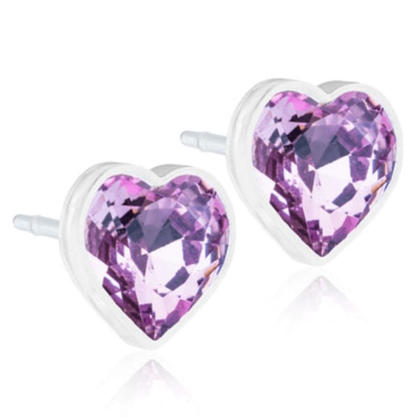 Blomdahl Örhängen MP Heart 6 mm Light Amethyst