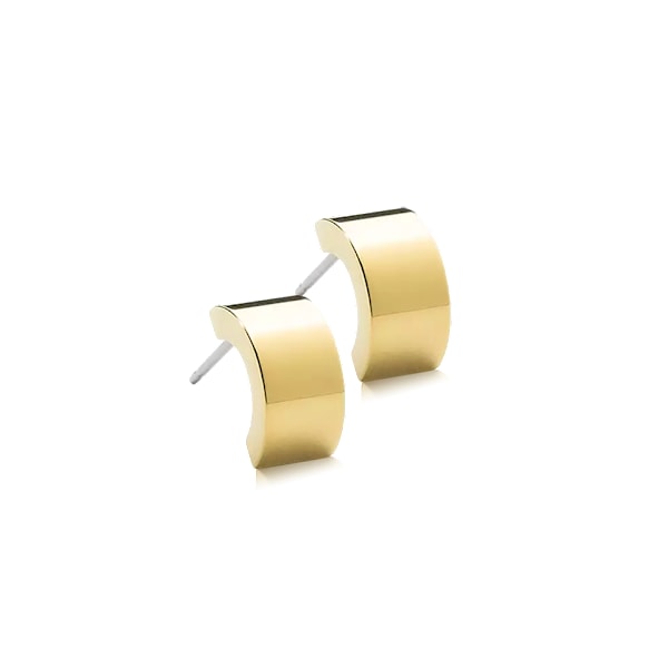 Blomdahl örhängen GT PENDANT PLAIN CURVED 10 MM