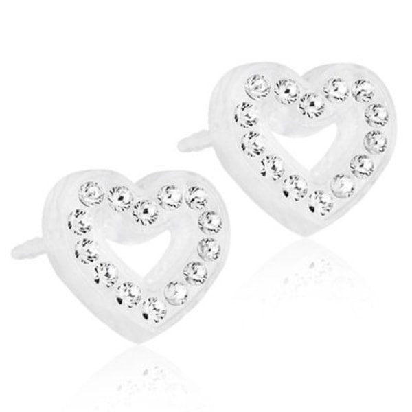 Blomdahl Örhängen MP Heart 10mm Crystal