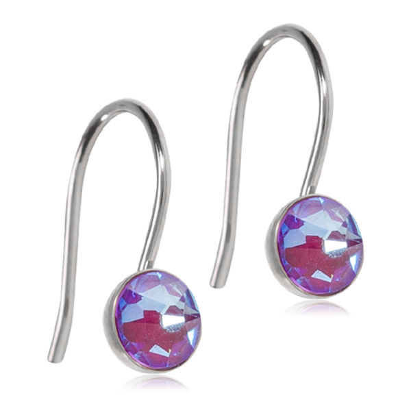 Blomdahl Örhängen NT PENDANT BEZEL 5 MM, SHINY VIOLET