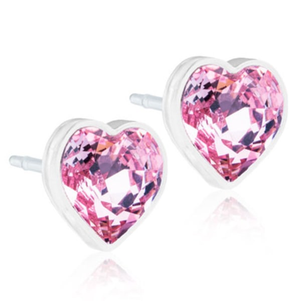 Blomdahl Örhängen MP Heart 6 mm Light Rose