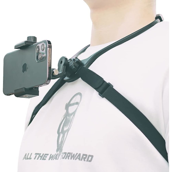 POV / Vlog Smartphone Selfie Halshållare Mount Kompatibel Med Iphone 13/13 Pro/13 Pro Max/13 Mini, Iphone 12/11/x/xr, Samsung, Lg, Etc. (svart 1)