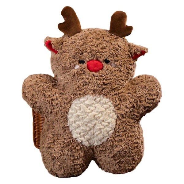 Joulupukin tyyny pehmolelu piparkakku mies nukke superpehmeä nukke nukke tyttö joulukuusen joululahja (peura)