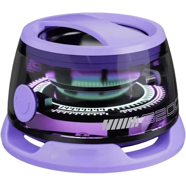 Mini Bluetooth-kaiutin G200, Monitoiminen magneettinen Bluetooth-kaiutin, Pieni langaton kaiutin, jossa on sisäänrakennetut magneetti ja monivärinen RGB-valo (violetti)