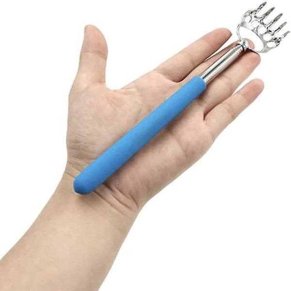 Bärbara Utdragbara Teleskopiska Björnklor Metall Ryggkliare Handmassager Ryggklappning För Både Människor Och Husdjur (4st, Flerfärgad)