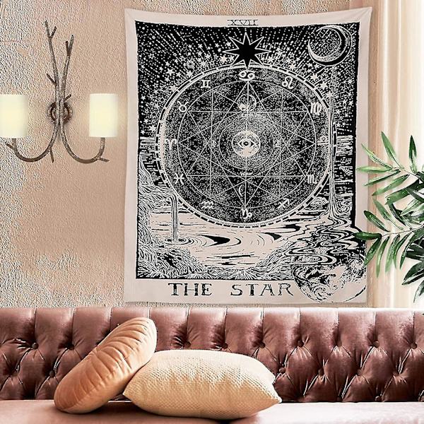Tarot Stjärntecken Väggbonad Väggbonad Psykedelisk Väggbonad Himmelsk Väggbonad Medeltida Tarot Dekoration Väggbonad För Sovrum Vardagsrum Coll