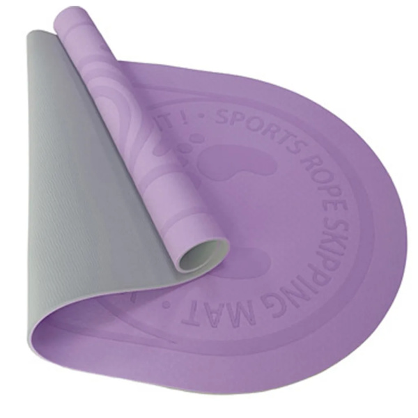 Halkskyddad yogamatta | För nybörjare och avancerade användare | Ledvänlig gymnastikmatta [lämplig för inomhus- / utomhusbruk] (lila, 126*60*6 MM)