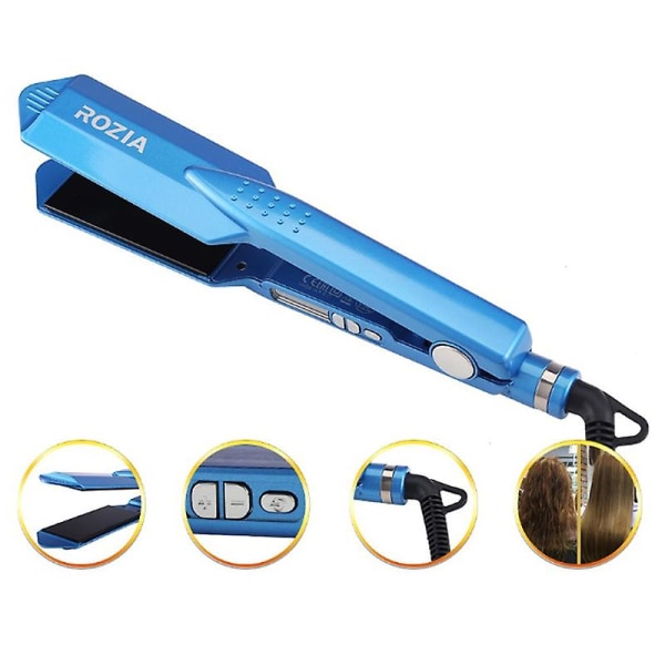 Keramisk titan hårpressare Crimping Perm Splint Waver Curler Wet Dry Salon Eu Plug Hair Curler（EU-plugg）