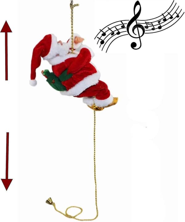 Klättrande Tomte Julpynt Dekorationer Presenter Tomte Dekoration