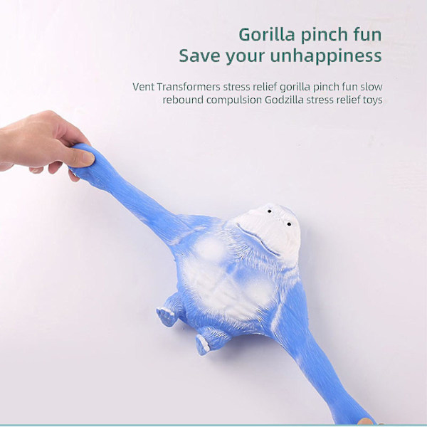 Simulerad gorilla apa stretchig squish antistress squeeze elastisk apa leksak