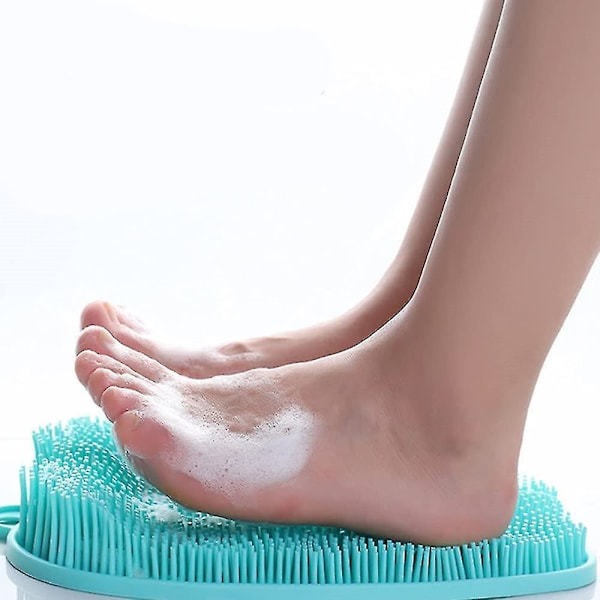 Fotskrubb Massage Rengöring Förbättra Cirkulation Exfoliering, Massage Pad - Grön