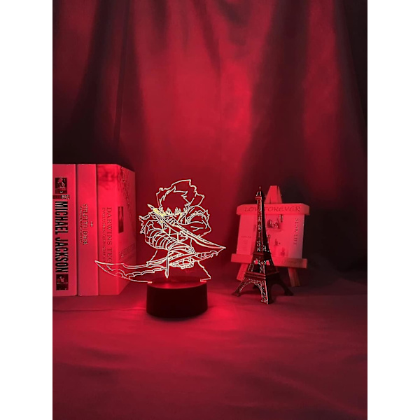 Anime Solo Leveling Jin-woo Sung Figur LED-lampe 3D nattlys Anime-elskere gave Lys for LED-nattlamper for barns soveromsdekorasjon Barnebursdag