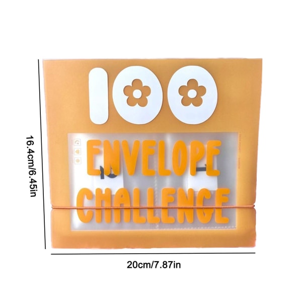 100 kirjekuoren kassatäytteen säästöjä Challenge Binder A5 Binder Sleeve (keltainen)
