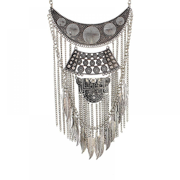 Krage Halskjeder Anheng Overdrevet Vintage Maxi Choker Statement Boho Dame Smykker