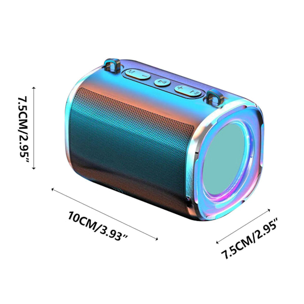 Intelligent Bluetooth-högtalare Bluetooth Liten högtalarehög ljudkvalitet Hög volym Bilmonterad Hushållskortsinsättning Subwoofer