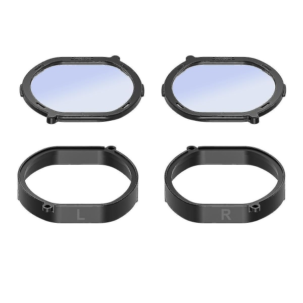 Til Psvr2 Myopi-linse Magnetiske briller Hurtig adskillelsesbeskyttelse Vr-receptlinser til Psvr（Sort）